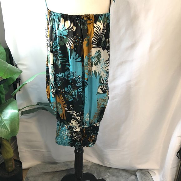 GURU | Turquois Black Gold Multi Wear Dress (size L) - Picture 3 of 9